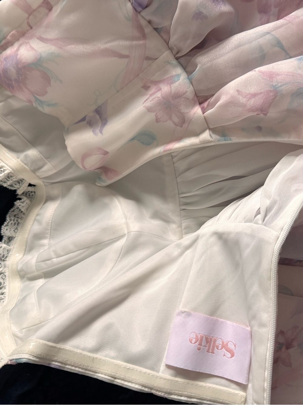 Selkie Corset Strapless Midi Floral Dress - Picture 5 of 5